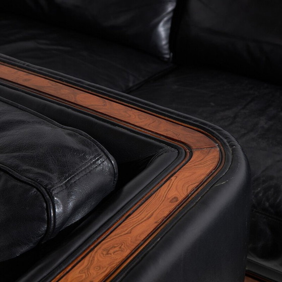 Image 1 of 3-sitziges Ledersofa "New York" von Alberto Nieri für Galeria Nieri, Italien 1960