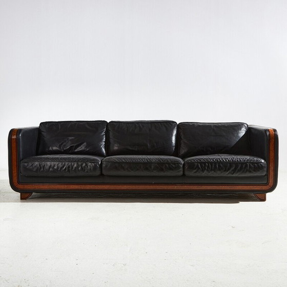 Image 1 of 3-sitziges Ledersofa "New York" von Alberto Nieri für Galeria Nieri, Italien 1960
