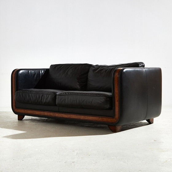 Image 1 of 3-sitziges Ledersofa "New York" von Alberto Nieri für Galeria Nieri, Italien 1960