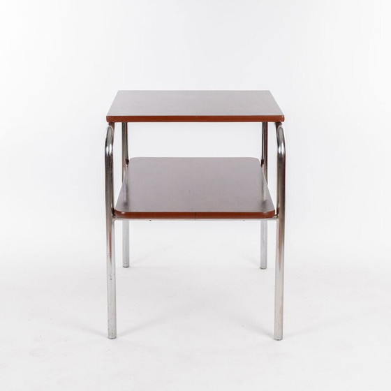 Image 1 of Vintage Bauhaus shelf in oakwood, 1930s