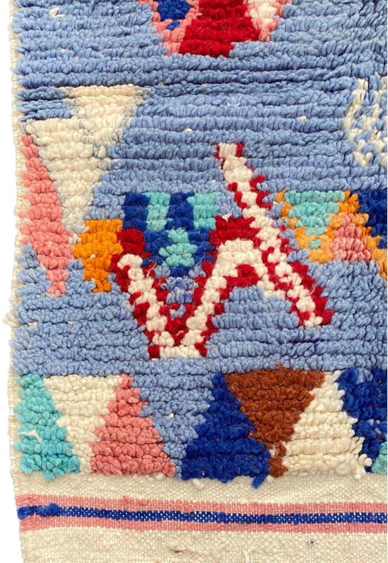 Image 1 of Einzigartiger handgefertigter Berberteppich - 100% natürliche Wolle aus Marokko (150x100cm)