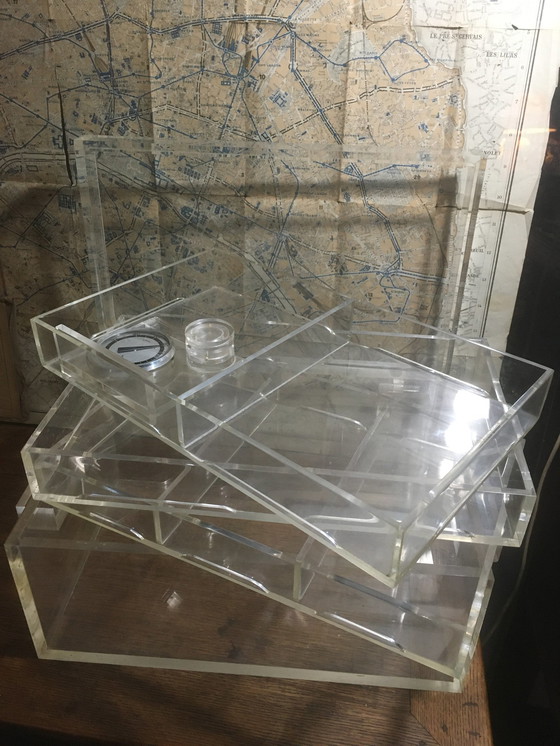 Image 1 of Vintage-Humidor aus Plexiglas, 1980er Jahre