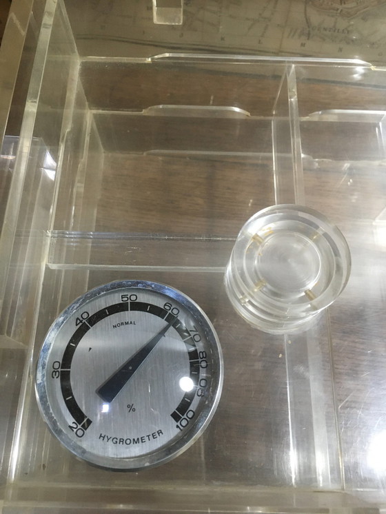 Image 1 of Vintage-Humidor aus Plexiglas, 1980er Jahre