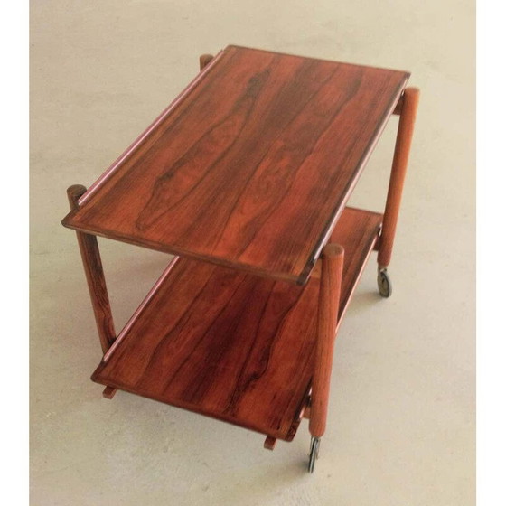 Image 1 of Vintage Modular Palisander Bar Tisch Poul Hundevad Dänisch 1960s