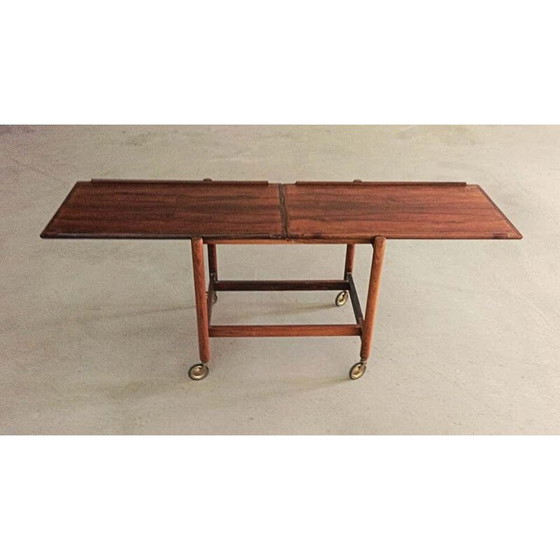 Image 1 of Vintage Modular Palisander Bar Tisch Poul Hundevad Dänisch 1960s