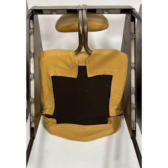 Image 1 of Satz von 4 industriellen und brutalistischen Stahlsesseln im Vintage-Stil, 1970