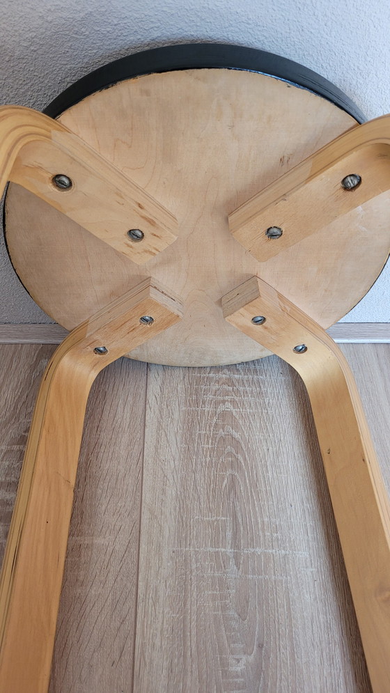 Image 1 of Skandinavisches Design Hocker Birkenholz