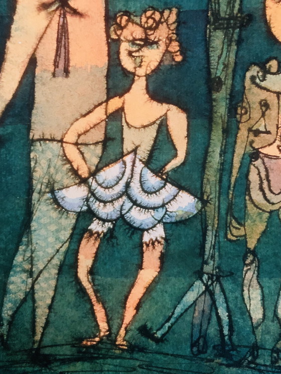 Image 1 of Paul Klee (1879-1940): "Maks 1923". Schöne Kolorierung in Offsetlithographie.  