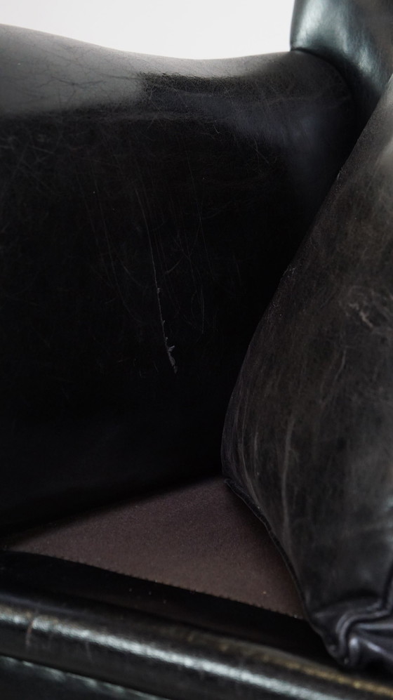 Image 1 of Sessel aus Schafsleder in schwarzer Farbe