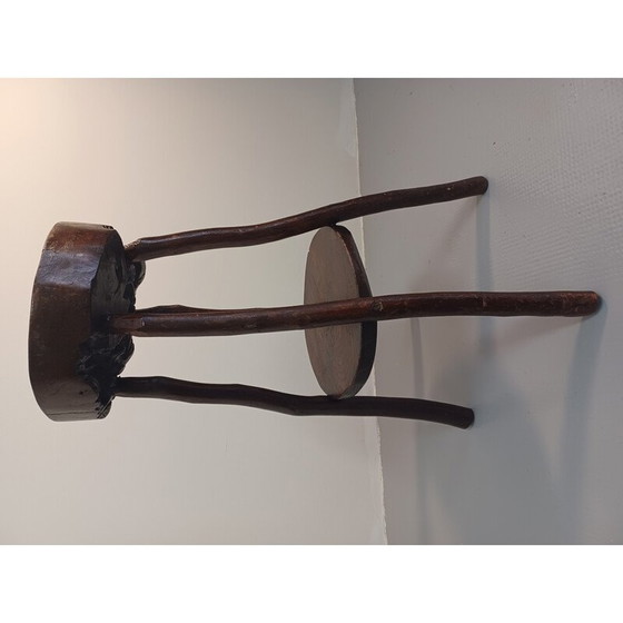 Image 1 of Vintage Brutalist Art Brutalistischer Barhocker, 1950