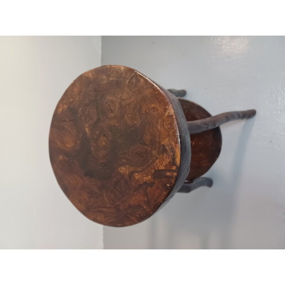 Image 1 of Vintage Brutalist Art Brutalistischer Barhocker, 1950