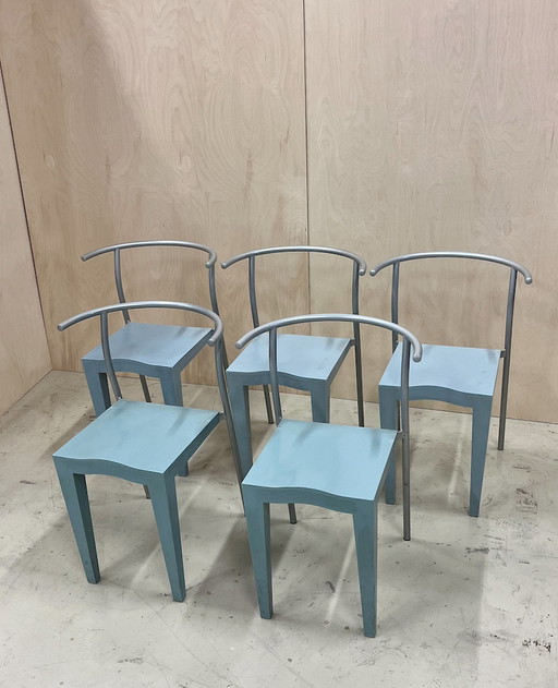 5x Kartell dr Glob Stuhl von Phillipe Starck