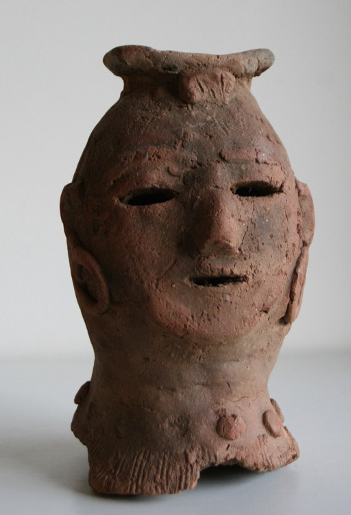 Haniwa-Kriegerkopf