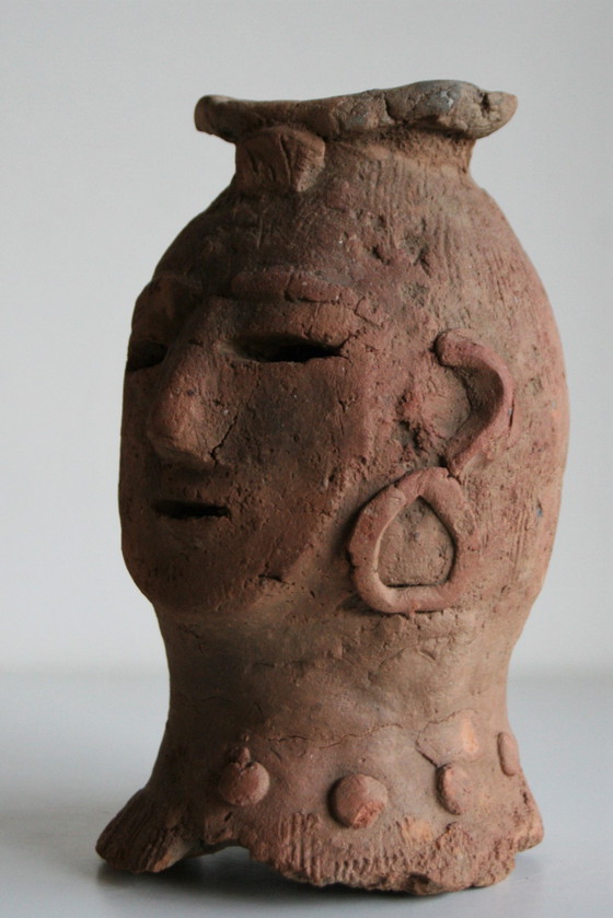 Image 1 of Haniwa-Kriegerkopf