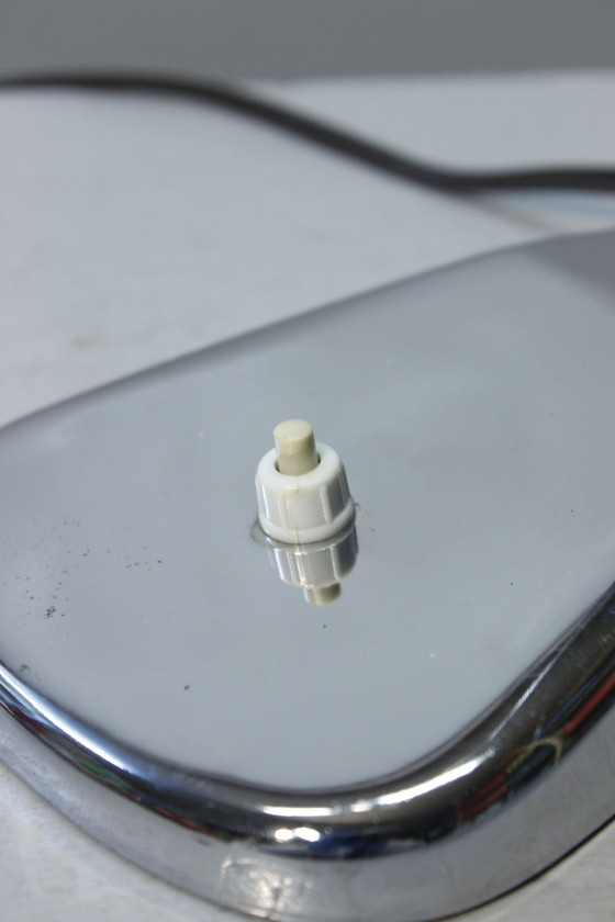 Image 1 of Vintage Schreibtischlampe Verchromt Flexibler Arm Design Frankreich