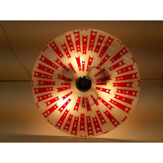 Image 1 of Mid Century Glas-Hängeleuchte Napako 1960er Jahre