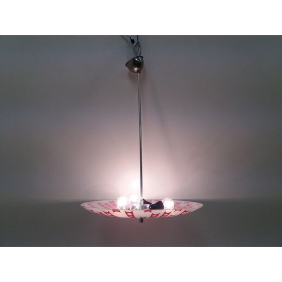Image 1 of Mid Century Glas-Hängeleuchte Napako 1960er Jahre