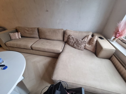 Ecksofa Lounge Sofa Beige