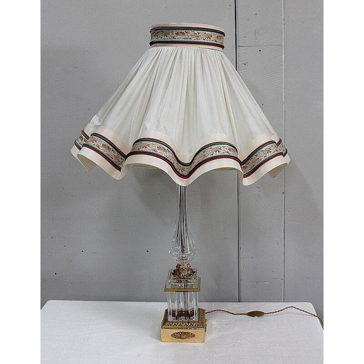 Lampe aus geschliffenem Kristall, 1940