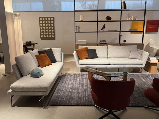 Vitra Suita Sofa - Set mit einem 3-Sitzer und einer Chaise Longue.