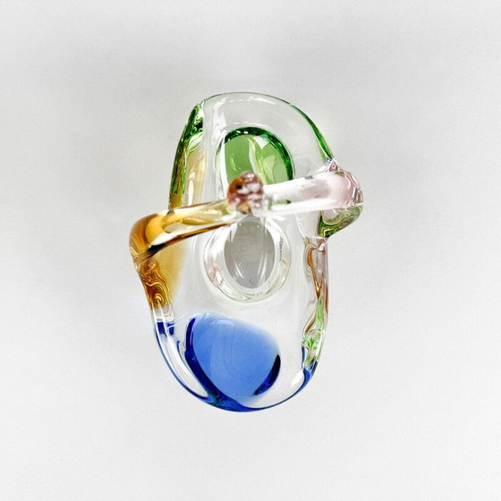 Image 1 of Schale aus Kunstglas von Frantisek Zemek für Mstisov Glassworks, Tschechoslowakei 1950er Jahre