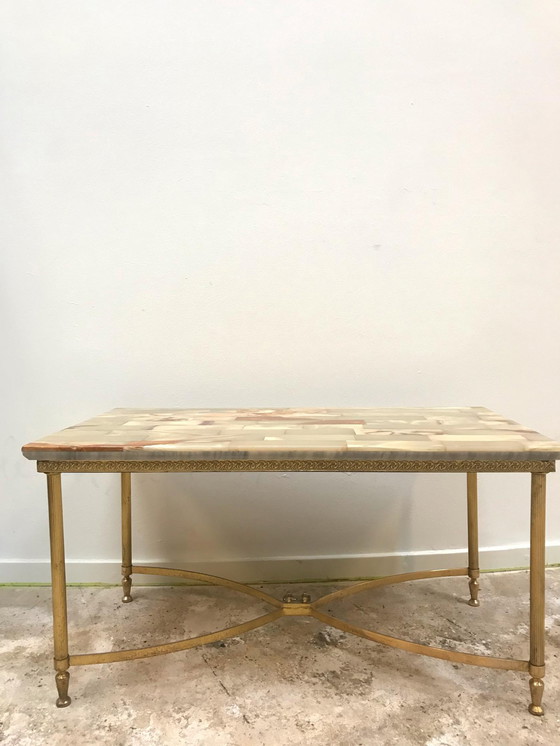 Image 1 of Onyx-Couchtisch der 1950er Jahre