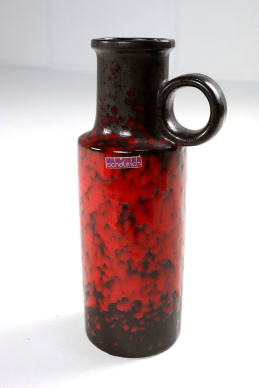 West Ger,Viele Vase 401-28 Rot Vintage