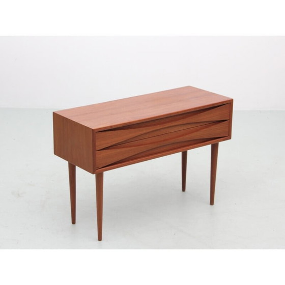 Image 1 of Skandinavische Vintage-Kommode aus Teakholz mit 2 Schubladen von Arne Vodder für Sibast Furniture