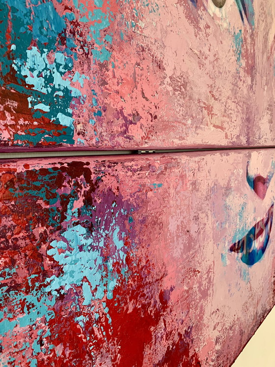 Image 1 of Karin Vermeer - Ava Gardner Malerei auf Leinen (Diptychon)