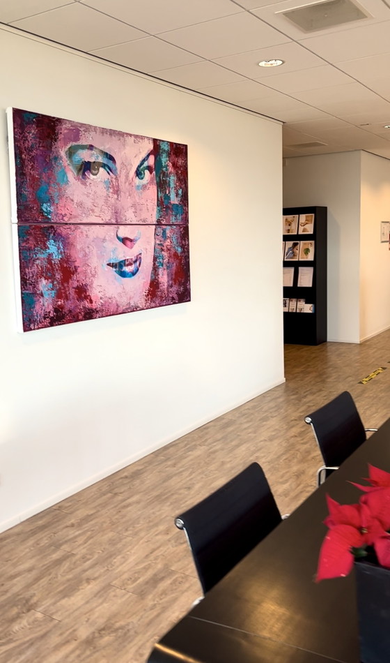 Image 1 of Karin Vermeer - Ava Gardner Malerei auf Leinen (Diptychon)