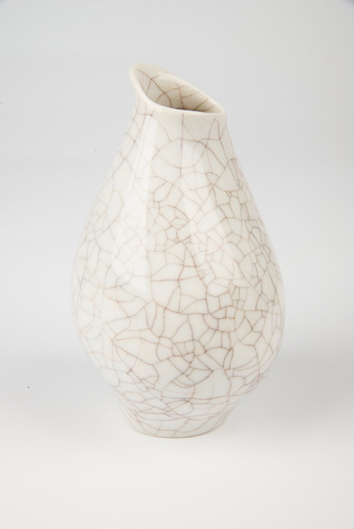 Rosenthal Kunstabteilung Vase Krakelee - Vintage Art