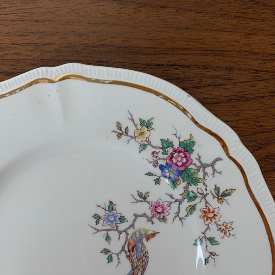 Image 1 of Satz von 10 Desserttellern, Modell "Chantilly" von Longchamp, 1950/60