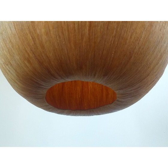 Image 1 of Vintage-Hängeleuchte aus Holz und Furnier, Dänemark 1960