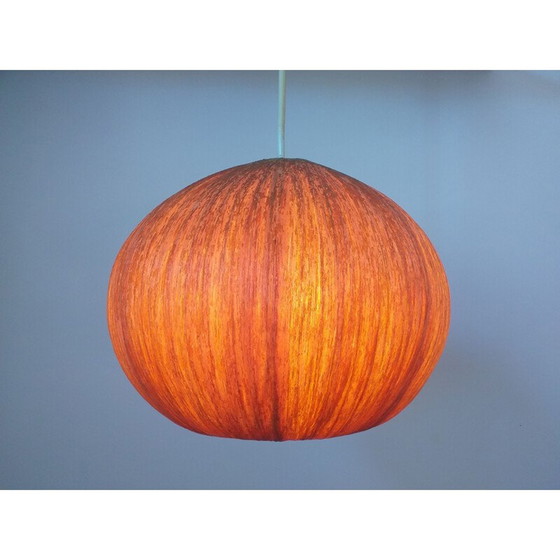 Image 1 of Vintage-Hängeleuchte aus Holz und Furnier, Dänemark 1960