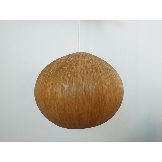 Image 1 of Vintage-Hängeleuchte aus Holz und Furnier, Dänemark 1960