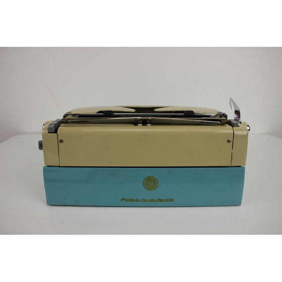 Image 1 of Vintage Metall, Kunststoff Schreibmaschine für Konsul, Tschechoslowakei 1960