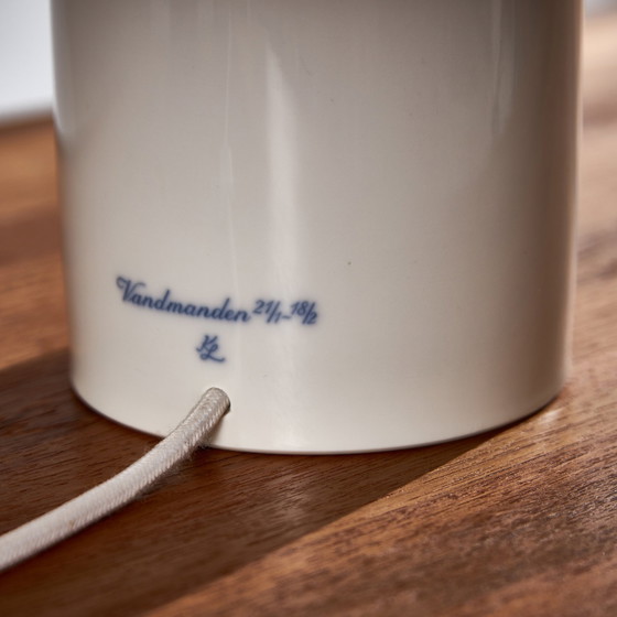 Image 1 of Vandmanden / Aquarius Porzellan Tischlampe von Kai Lange für Fog & Mørup und Royal Copenhagen