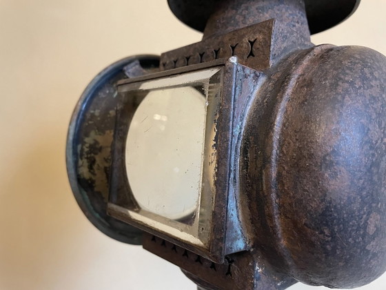 Image 1 of Industrielle Stehlampe Stehlampe auf altem Dreibein Französisch