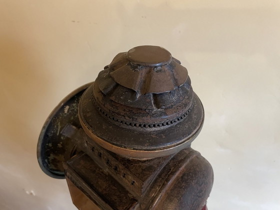 Image 1 of Industrielle Stehlampe Stehlampe auf altem Dreibein Französisch