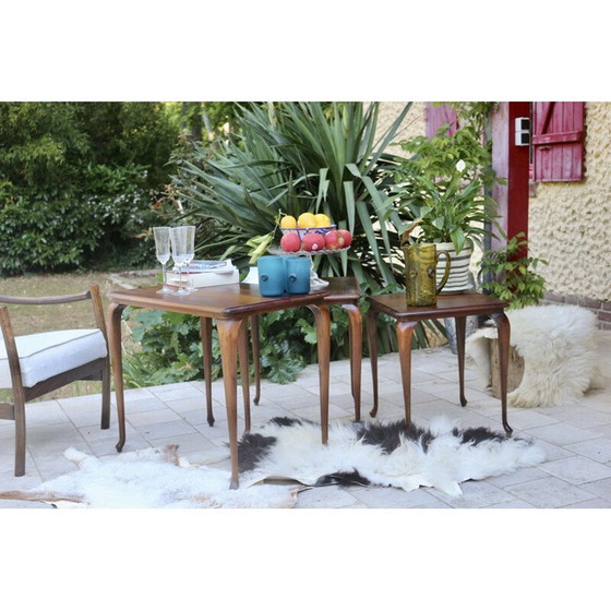 Image 1 of Vintage-Nesting-Tische aus Kirschholz, 1970