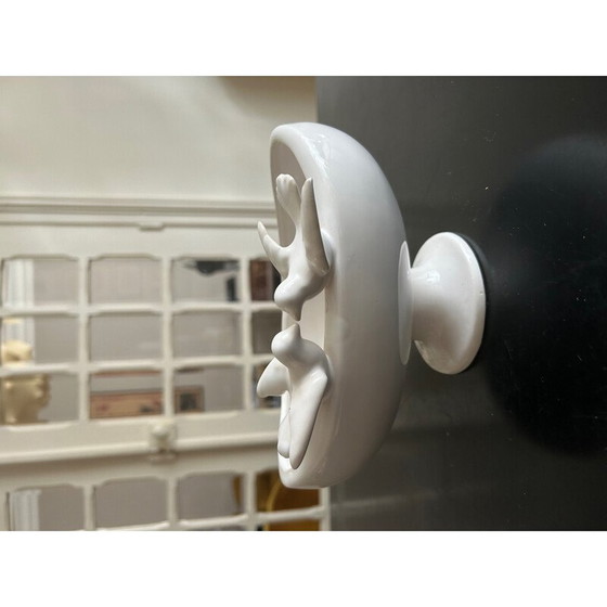 Image 1 of Glasierte Keramik-Vogelschale, 1970