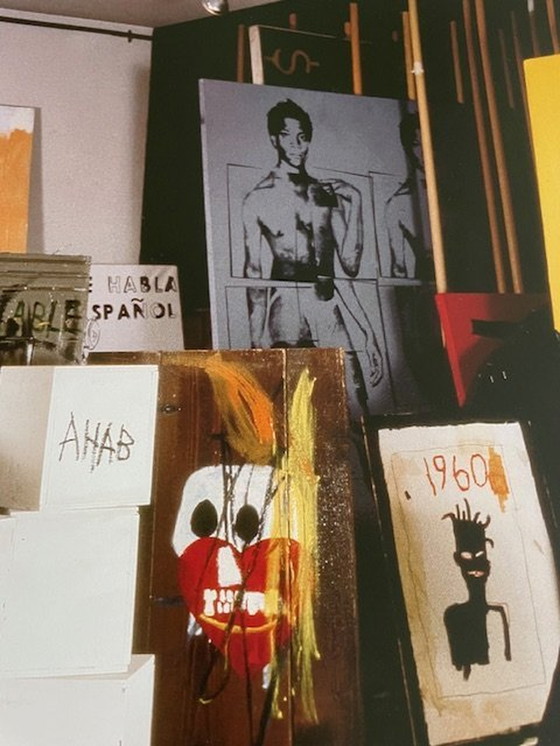 Image 1 of Jean Michel Basquiat (1960-1988), Basquiat In His Great Jones Street Studio, New York,1987, Adagp, Paris/Ars, New York 2013,.