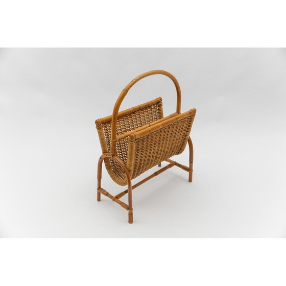 Image 1 of Zeitschriftenständer aus Rattan, Italien 1960