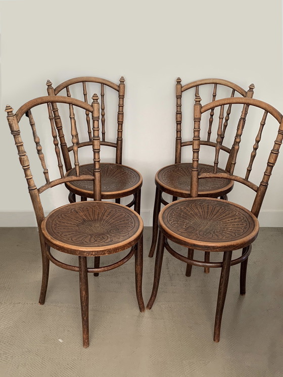 Image 1 of 4x Jacob & Josef Kohn Wien Café Bistrostühle