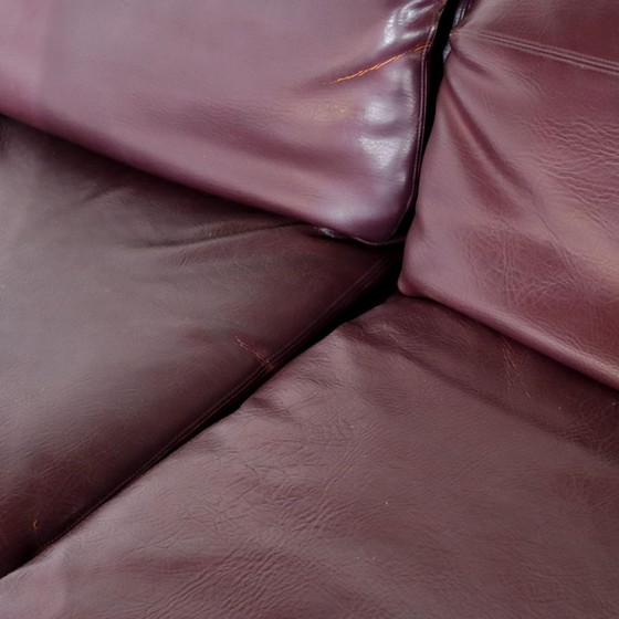 Image 1 of Modulares Vintage -Sofa aus lilafarbenem Leder