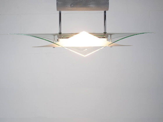 Image 1 of Sothis Italia Deckenleuchte Vintage 1980er Jahre Muranoglas 