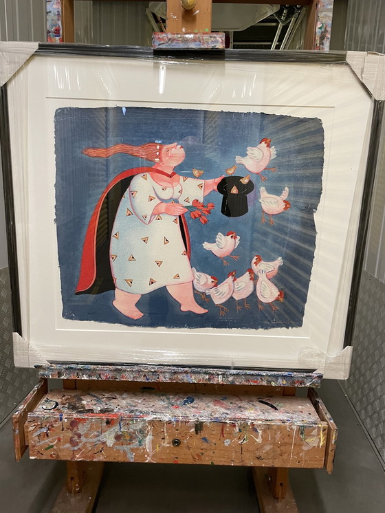 Image 1 of Ada Breedveld - Zauberer - Siebdruck