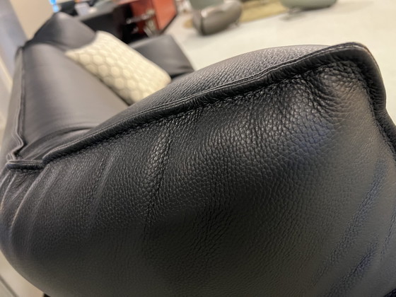 Image 1 of Leolux Tango 3-Sitzer-Sofa aus schwarzem Leder