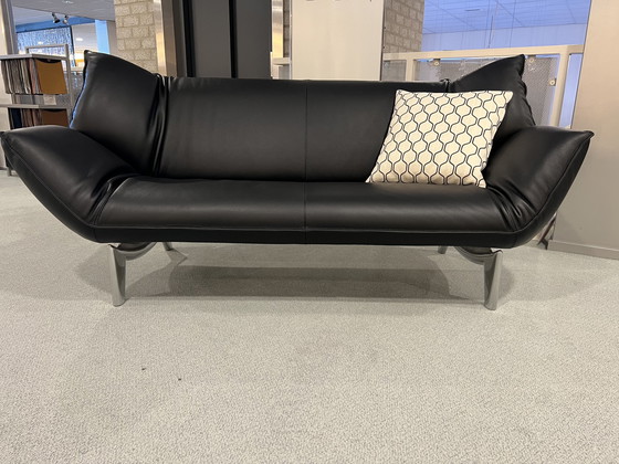 Image 1 of Leolux Tango 3-Sitzer-Sofa aus schwarzem Leder