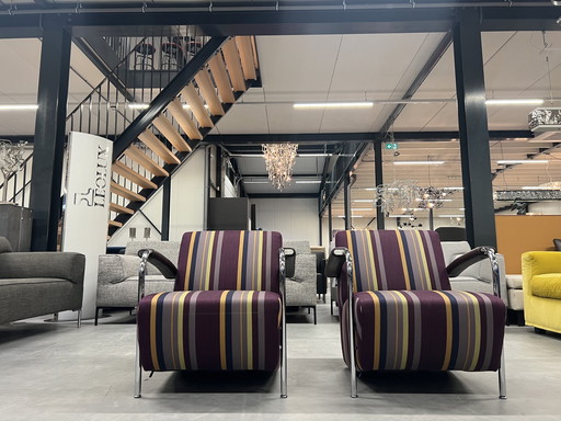 2 Leolux Scylla Sessel Stoff Design